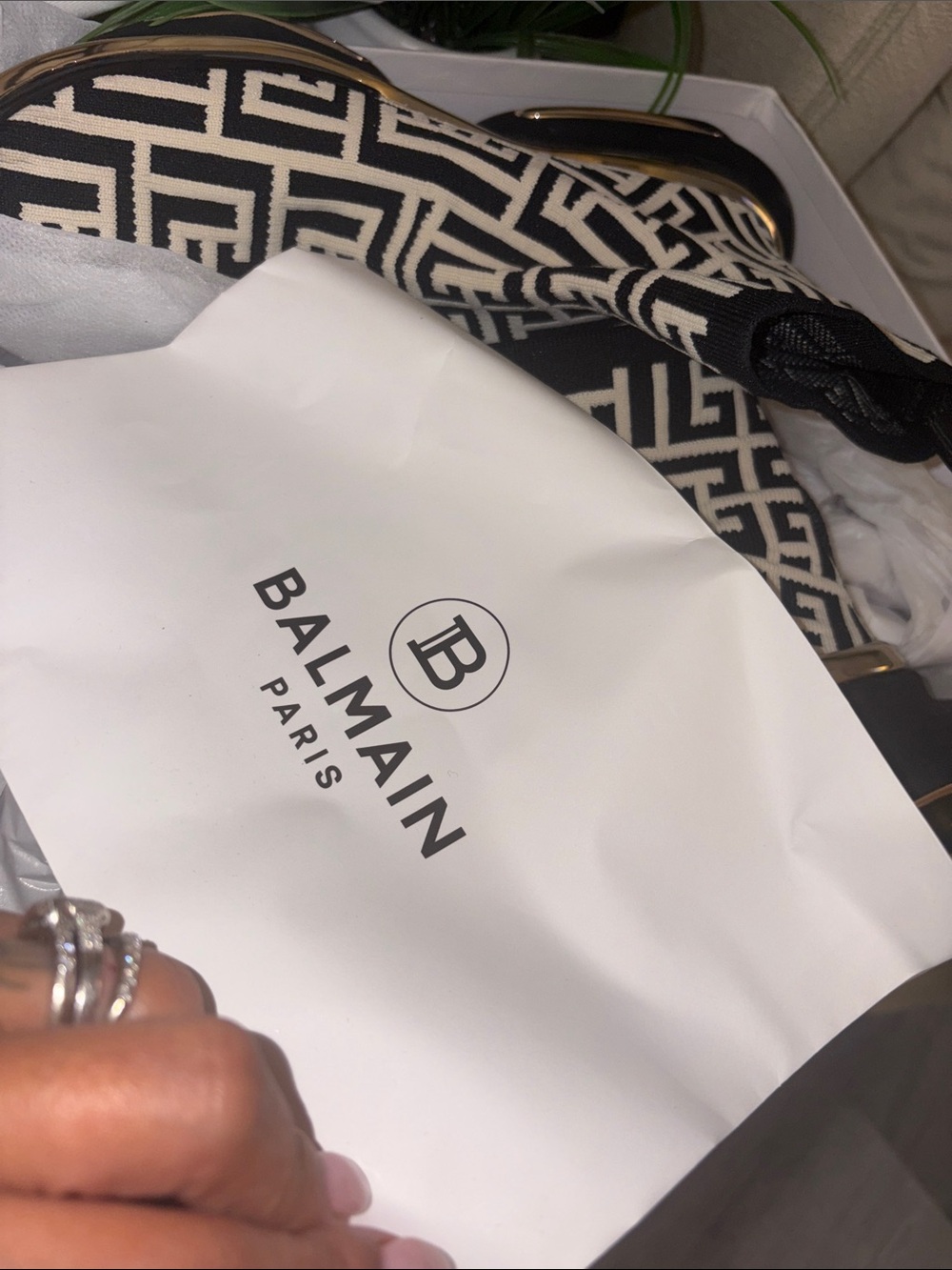 Authentic Balmain Sock Booties - Picture 8 of 9